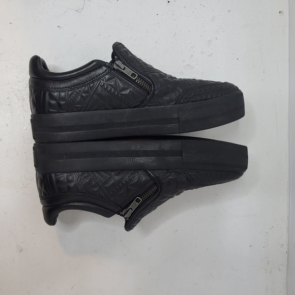 ASH Jig Bis All Black Embossed Slip On Trainer Size 40 - Picture 5 of 11